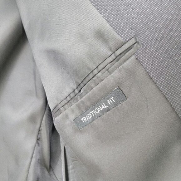 Jos. A. Bank 100% Wool 2 Button Jacket 44 Short 38 Waist Black - Picture 2 of 8